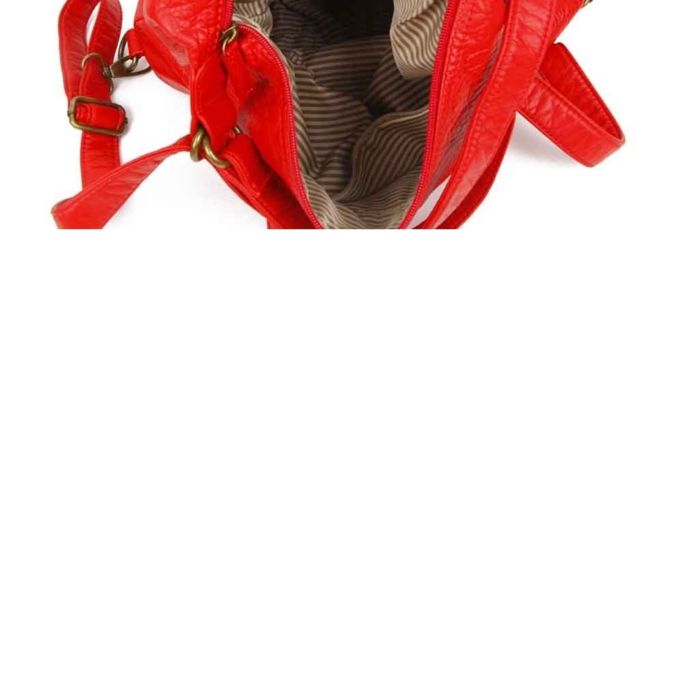 Ampere creations Vegan Brick red 3n1 back pack shoulder Hobo Bag cross body ❤️ - Picture 8 of 10